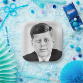 John Jack Kennedy President Witte Huis Papieren Bordje (Feest)