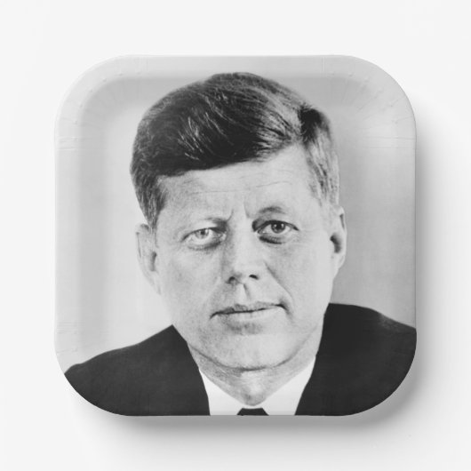 John Jack Kennedy President Witte Huis Papieren Bordje (Voorkant)