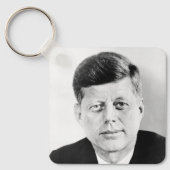 John Jack Kennedy President Witte Huis Sleutelhanger (Voorkant)