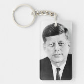 John Jack Kennedy President Witte Huis Sleutelhanger (Voorkant)