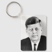 John Jack Kennedy President Witte Huis Sleutelhanger (Voorkant)