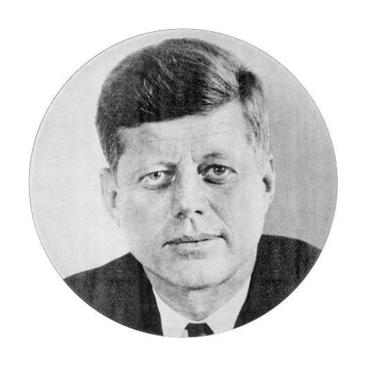 John Jack Kennedy President Witte Huis Snijplank (Voorkant)