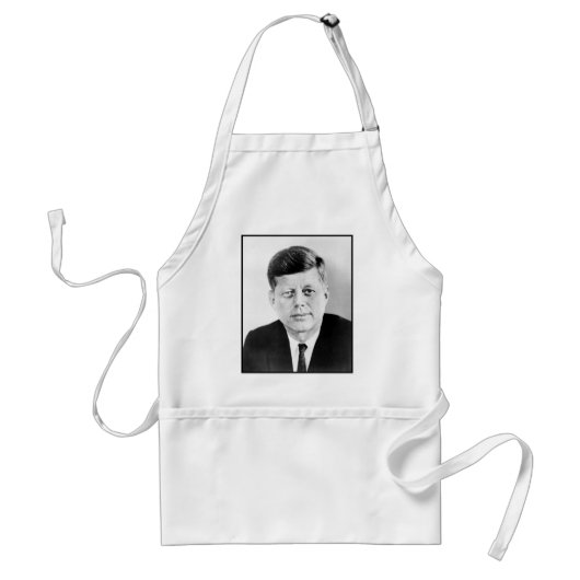 John Jack Kennedy President Witte Huis Standaard Schort (Voorkant)