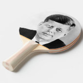 John Jack Kennedy President Witte Huis Tafeltennisbatje (Voorkant Gekanteld)