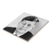 John Jack Kennedy President Witte Huis Tegeltje (Zijkant)