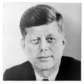John Jack Kennedy President Witte Huis Tegeltje (Voorkant)