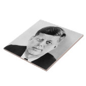 John Jack Kennedy President Witte Huis Tegeltje (Zijkant)