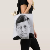 John Jack Kennedy President Witte Huis Tote Bag (Dichtbij)