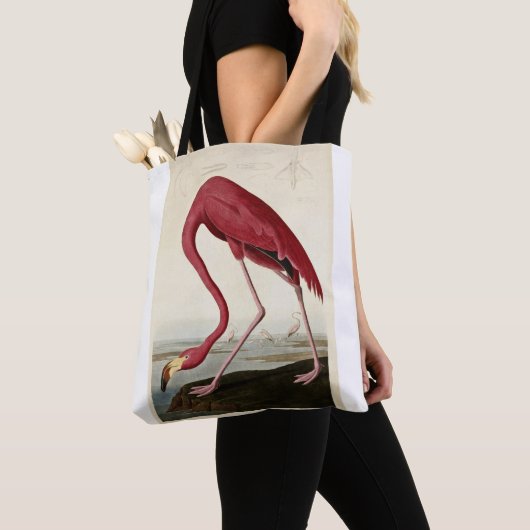 John James Audubon, American Flamingo; Tote Bag (Dichtbij)