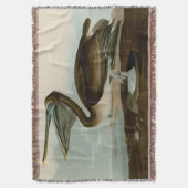 John James Audubon Brown Pelican Artwork schildere Deken (Voorkant Verticaal)
