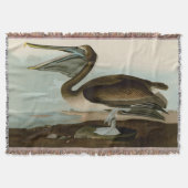 John James Audubon Brown Pelican Artwork schildere Deken (Voorkant)