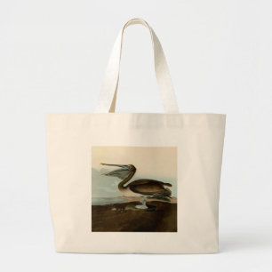 John James Audubon Brown Pelican Artwork schildere Grote Tote Bag