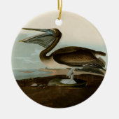 John James Audubon Brown Pelican Artwork schildere Keramisch Ornament (Voorkant)
