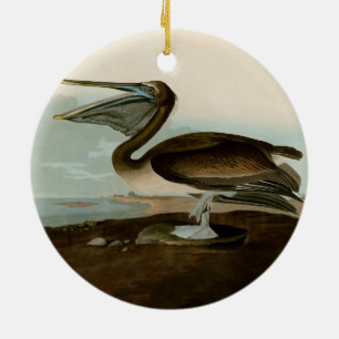 John James Audubon Brown Pelican Artwork schildere Keramisch Ornament