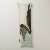 John James Audubon Brown Pelican Artwork schildere Lichaamskussen (Achterkant (Verticaal))