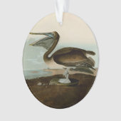 John James Audubon Brown Pelican Artwork schildere Ornament (voorkant)