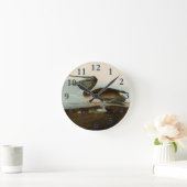 John James Audubon Brown Pelican Artwork schildere Ronde Klok (Huis)