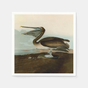 John James Audubon Brown Pelican Artwork schildere Servet