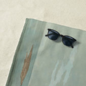 John James Audubon Brown Pelican Artwork schildere Strandlaken (In situ)