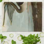 John James Audubon Brown Pelican Artwork schildere Theedoek (Gevouwen)