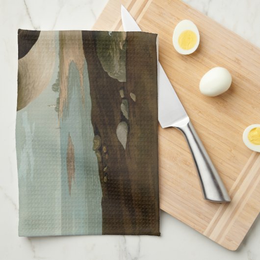 John James Audubon Brown Pelican Artwork schildere Theedoek (Quarter Fold)