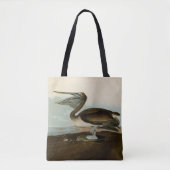 John James Audubon Brown Pelican Artwork schildere Tote Bag (Voorkant)