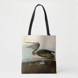 John James Audubon Brown Pelican Artwork schildere Tote Bag