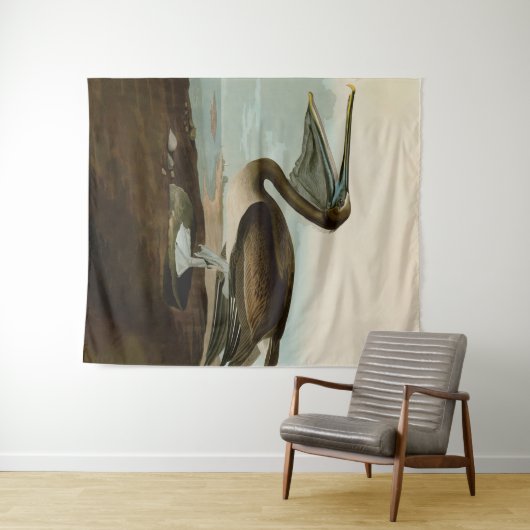 John James Audubon Brown Pelican Artwork schildere Wandkleed (In Situ (horizontaal))