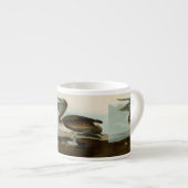 John James Audubon Bruine Pelikaan Kunstwerk Schil Espresso Kop (Voorkant rechts)