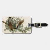 John James Audubon Cedar Waxwing Vogelprint Bagagelabel (Voorkant horizontaal)