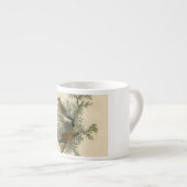 John James Audubon Cedar Waxwing Vogelprint Espresso Kop (Voorkant rechts)