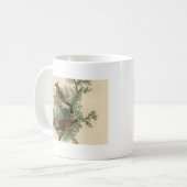 John James Audubon Cedar Waxwing Vogelprint Koffiemok (Voorkant links)
