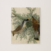 John James Audubon Cedar Waxwing Vogelprint Legpuzzel (Verticaal)