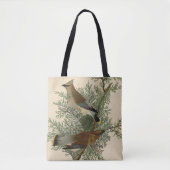 John James Audubon Cedar Waxwing Vogelprint Tote Bag (Voorkant)