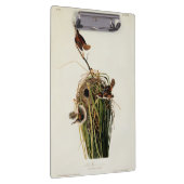 John James Audubon Marsh Wren Vogelprint Klembord (Rechts)