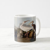 John James Audubon White Ibis Bird Print Classic Koffiemok (Voorkant rechts)