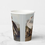John James Audubon White Ibis Bird Print Classic Papieren Bekers (Rechts)
