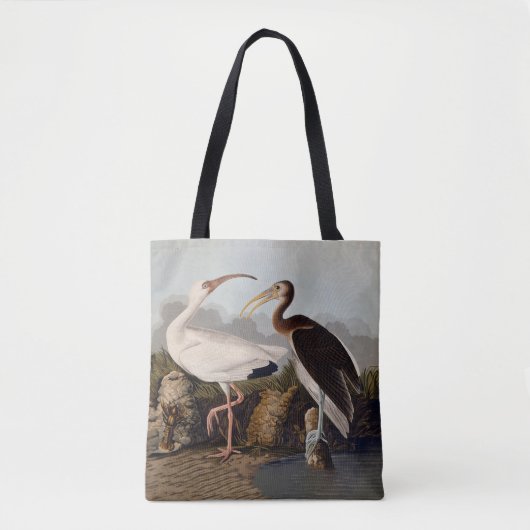 John James Audubon White Ibis Bird Print Classic Tote Bag (Voorkant)