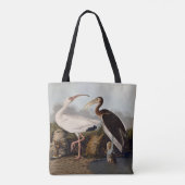 John James Audubon White Ibis Bird Print Classic Tote Bag (Achterkant)