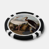 John James Audubon Witte Ibis Vogelprint Klassieke Poker Chips (Enkel)
