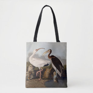 John James Audubon Witte Ibis Vogelprint Klassieke Tote Bag