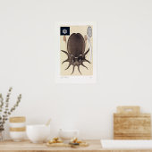 John James Wild Large Melbourne Sepia Poster (Keuken)