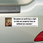 John Jay JURY HEEFT HET RECHT OM HET JURIDISCHE KW Bumpersticker (Op auto)