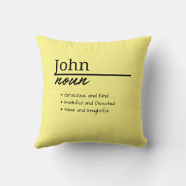John, jongen gepersonaliseerde naam definitie kussen