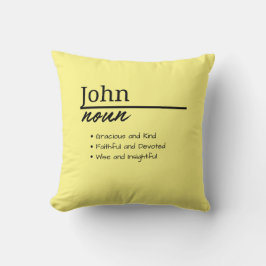 John, jongen gepersonaliseerde naam definitie kussen
