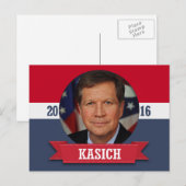 JOHN KASICH 2016 BRIEFKAART (Voorkant / Achterkant)