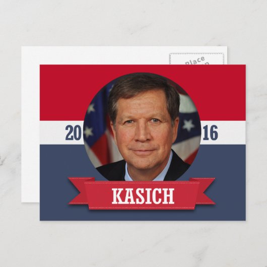 JOHN KASICH 2016 BRIEFKAART (Voorkant / Achterkant)