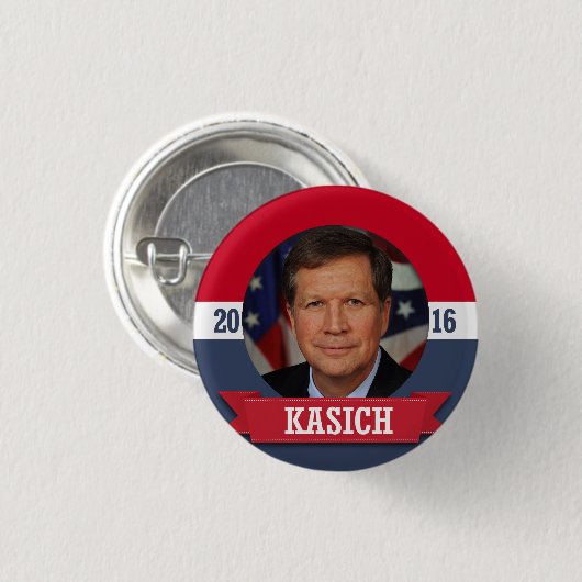 JOHN KASICH 2016 RONDE BUTTON 3,2 CM (Voorkant /achterkant)