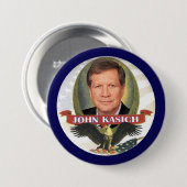 John Kasich 2016 Ronde Button 7,6 Cm (Voorkant /achterkant)