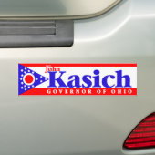 John Kasich Bumpersticker (Op auto)